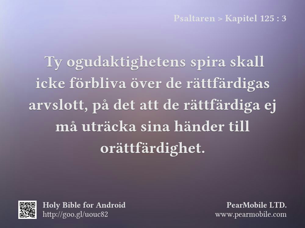 Psaltaren, Kapitel 125:3